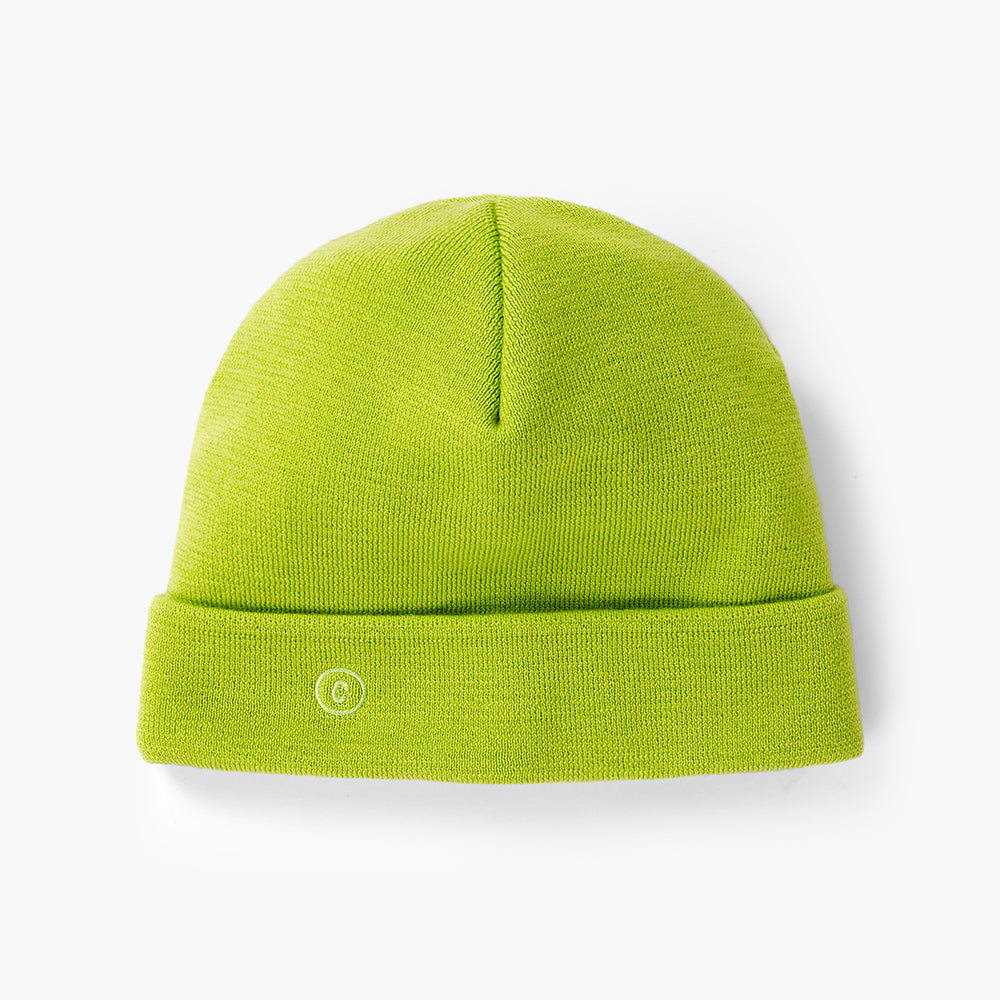 CRWBeanie - CircleC - LimeGreen