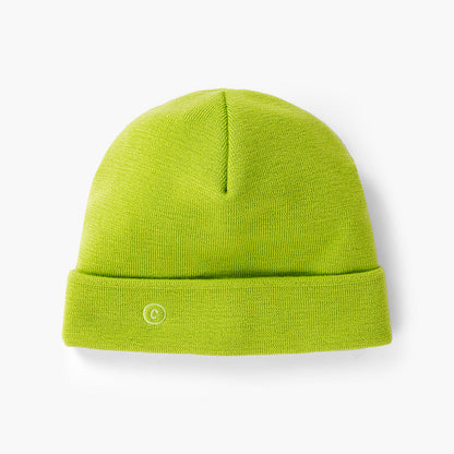 CRWBeanie - CircleC - LimeGreen