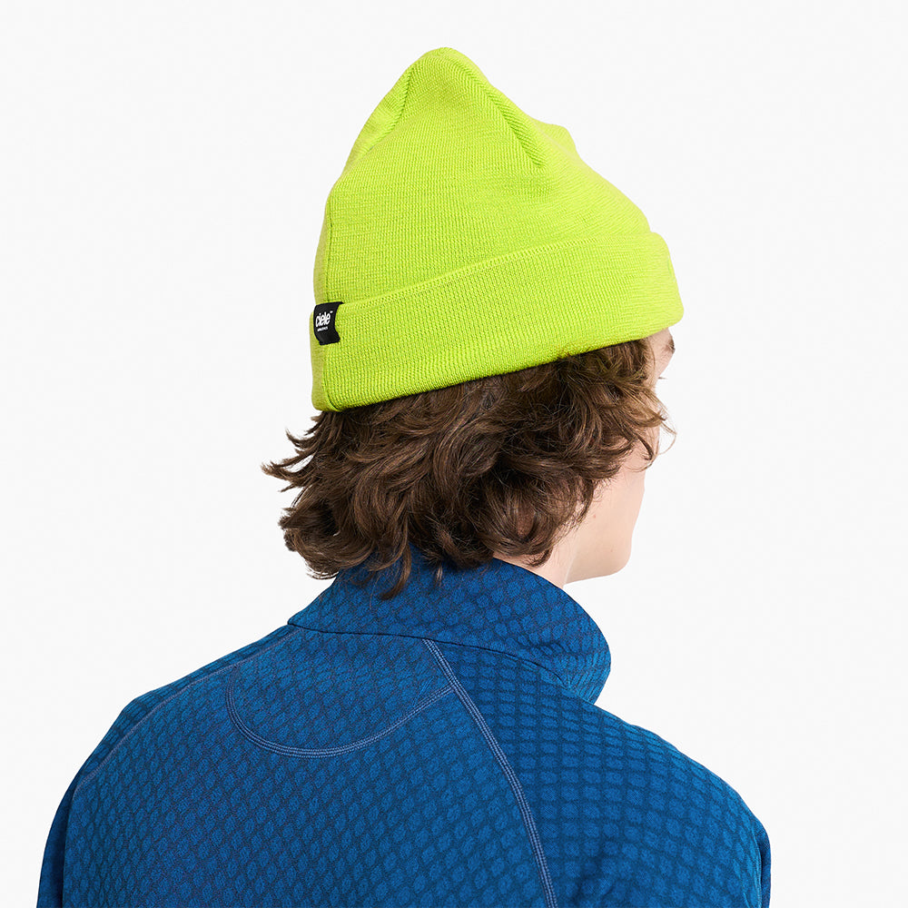CRWBeanie - CircleC - LimeGreen