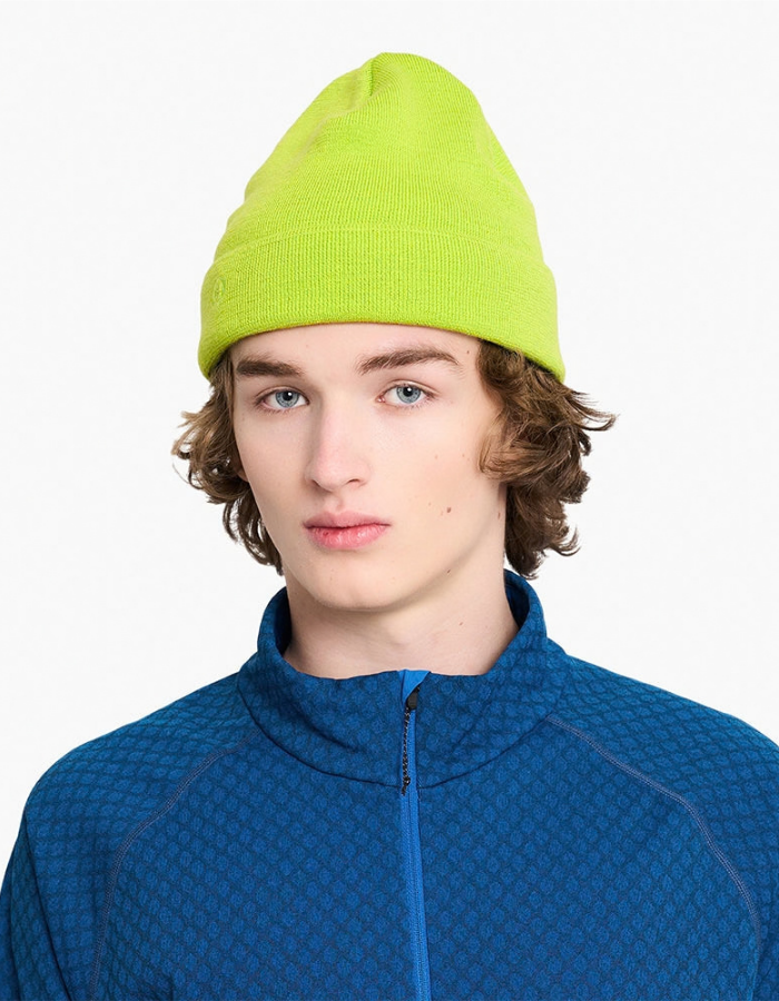 CRWBeanie - CircleC - LimeGreen